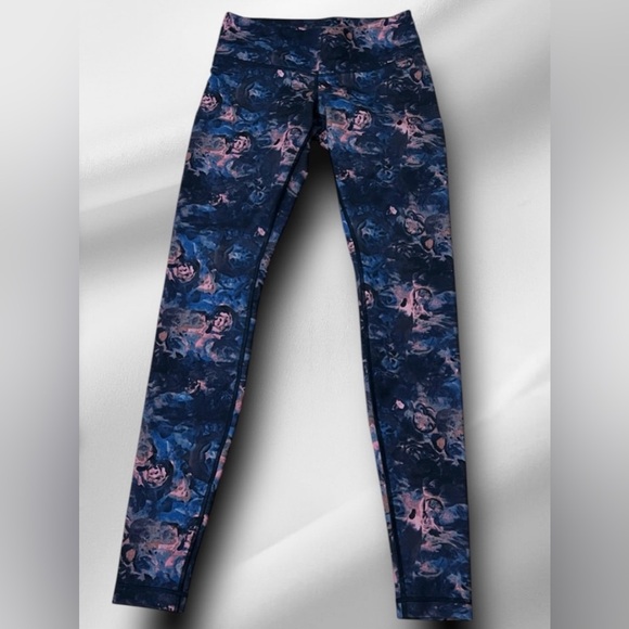 Lululemon Wunder Under Pant Full-On Luon Moody Mirage Bark Berry Deep Navy - Picture 3 of 12